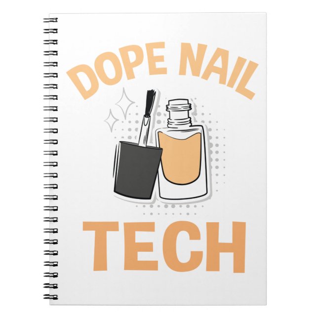 Cuaderno Nail Tech Manicurist, Nail Polaco Design Notebook (Frente)