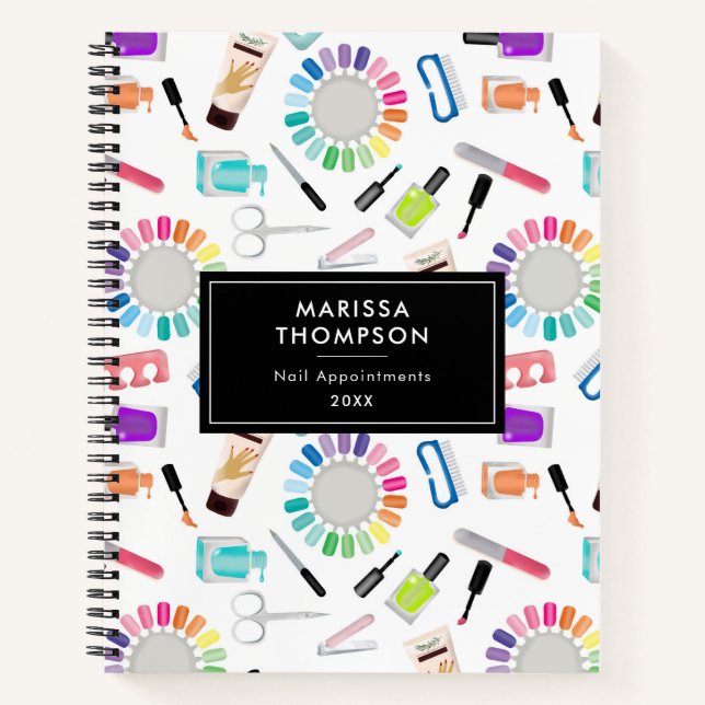 Cuaderno Nails Manicure Pedicure Beauty Salon  (Anverso)