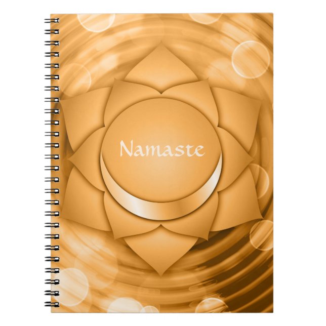 Cuaderno Namaste Chakra Chi Espiritual Zen Personalizado (Frente)