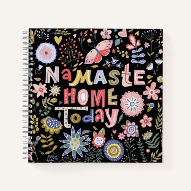 Cuaderno Namaste Home Today Folk Art Floral (Anverso)