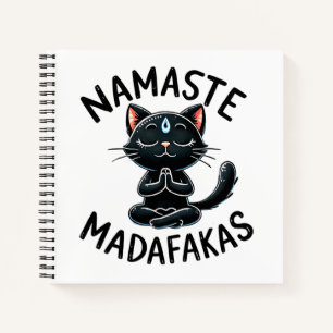 Cuaderno "Namaste Madafakas", el gracioso gato Lover