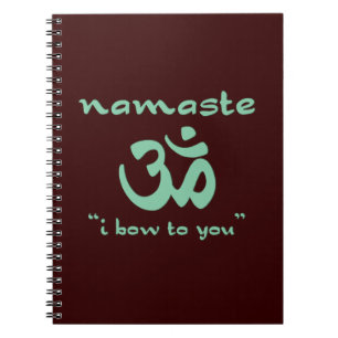 Cuaderno Namaste - me inclino ante ti (en verde)