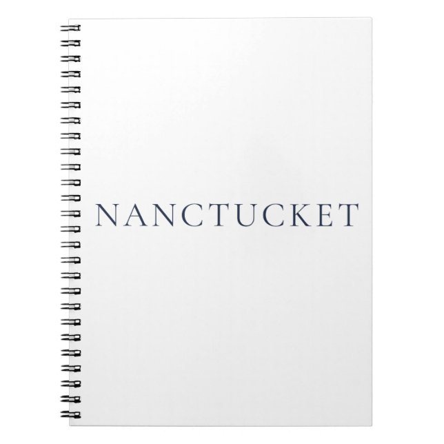 Cuaderno Nantucket Notebook | Preppy Coastal Journal (Frente)