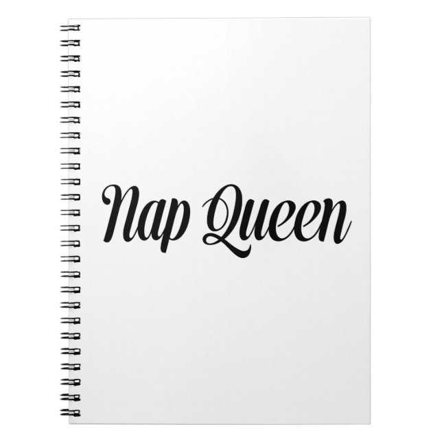Cuaderno Nap Queen Typography (Frente)