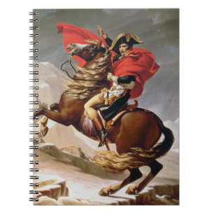Cuaderno Napoleon que cruza las montañas, c.1800 (aceite e