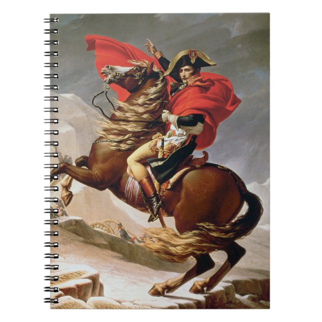 Cuaderno Napoleon que cruza las montañas, c.1800 (aceite en (Frente)