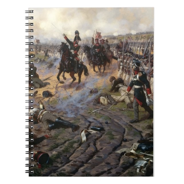 Cuaderno Napoleonic Wars Painting French troops advancing (Frente)