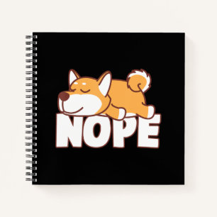 Cuaderno Napping shiba inu regalo de mascota perezoso de