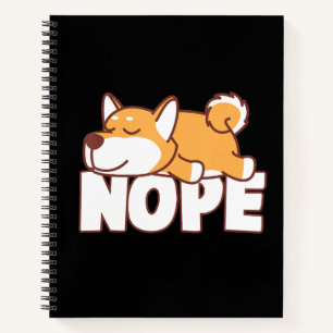 Cuaderno Napping shiba inu regalo de mascota perezoso de