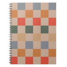 Naranja azul beige Brown Checkered Gingham Pattern