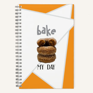 Cuaderno Naranja Bake My Day Spiral Notebook