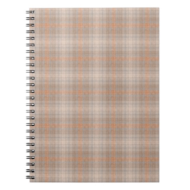 Cuaderno Naranja beige a cuadros (Frente)