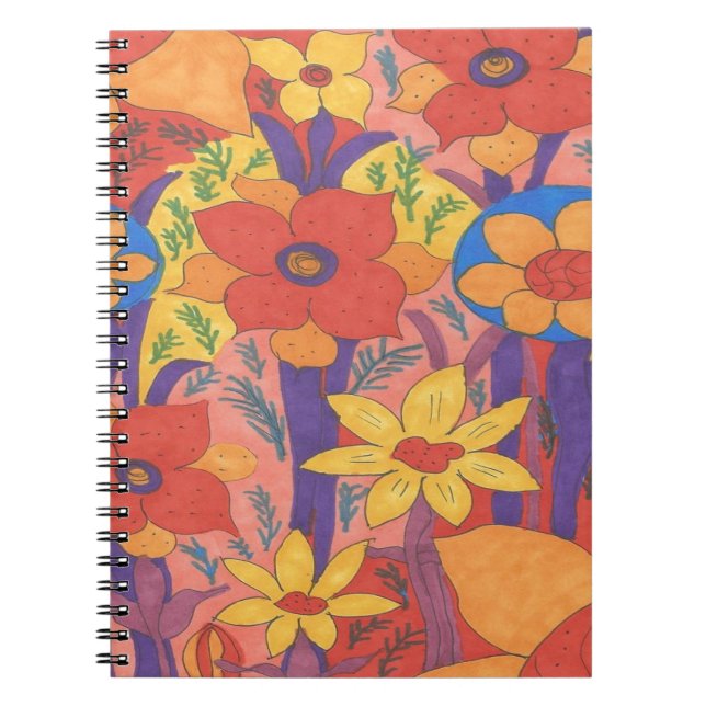 Cuaderno Naranja bohemio audaz (Frente)