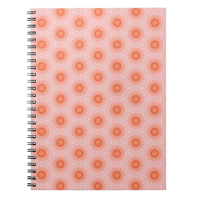 Cuaderno Naranja Brillante y Rosa Melocotón (Frente)