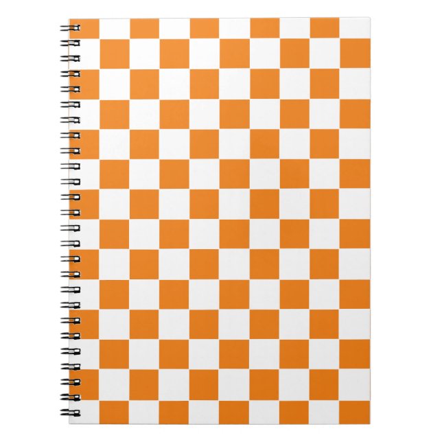 Cuaderno Naranja controlado y blanco (Frente)
