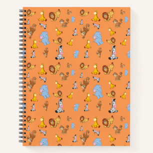Cuaderno naranja Cute safari patrón animal - Giraffe,