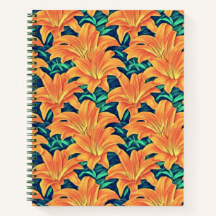 Cuaderno Naranja Day Lilis con Green Leaves Journal