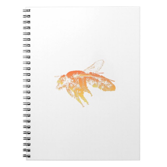 Cuaderno Naranja de abejas de insectos (Frente)