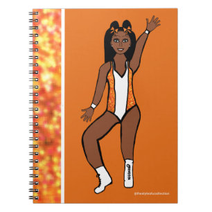 Cuaderno Naranja de bailarina Despertador portátil #1