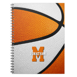 Cuaderno naranja de colores de equipo blanco chicas de balo