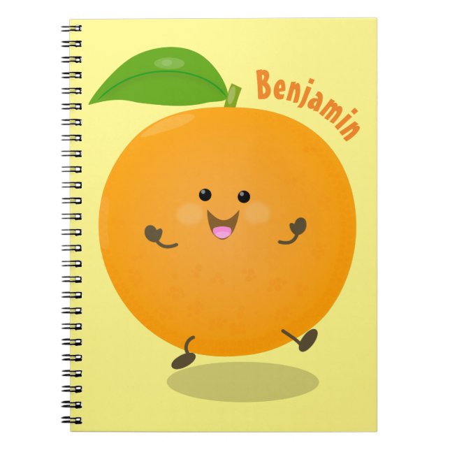 Cuaderno Naranja de danza dulce cítricos (Frente)