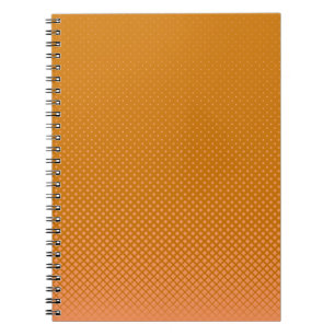 Cuaderno Naranja de fondo medio tono cuadrado