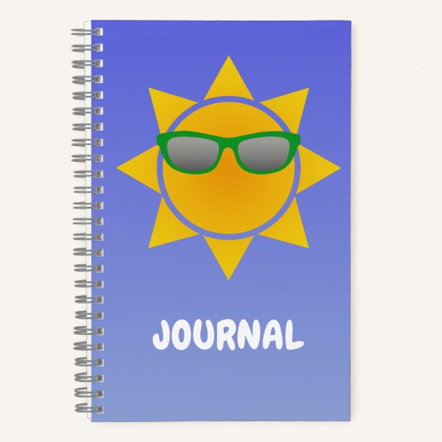 Cuaderno Naranja de Guay Sun con Green Shades Journal (Anverso)