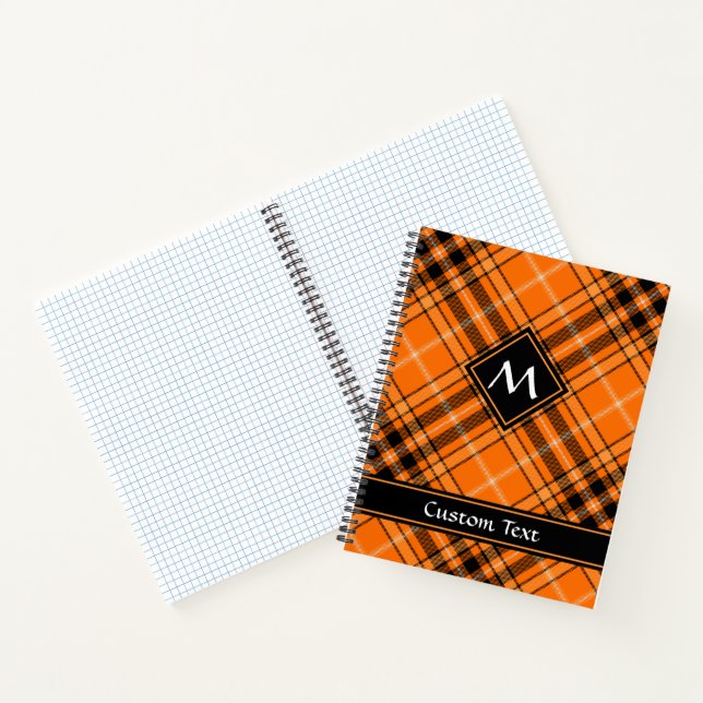 Cuaderno Naranja de Halloween Tartan (Interior)