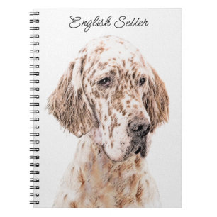 Cuaderno Naranja de Inglaterra Belton Pintura de Perro Arte