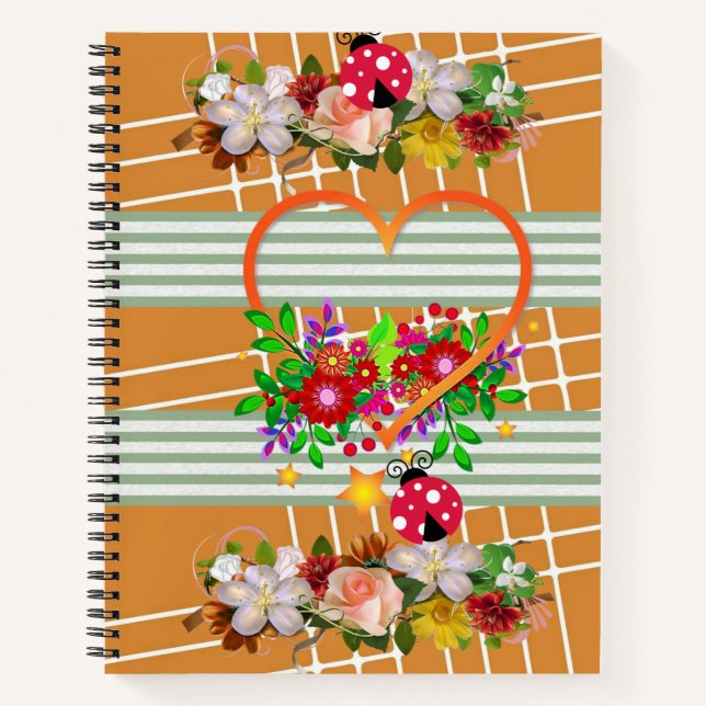 Cuaderno Naranja de parásitos para portátiles espirales (Anverso)
