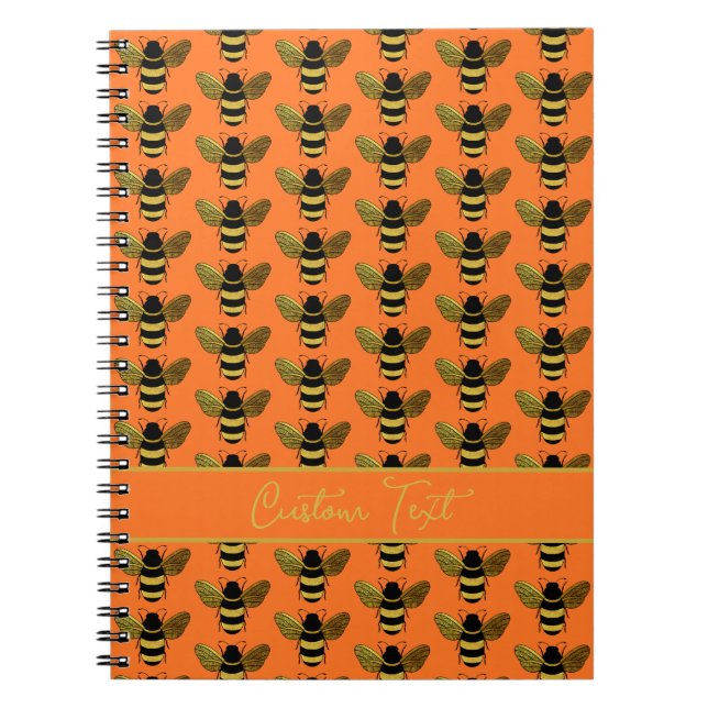 CUADERNO NARANJA DE PATRÓN REPETIDOR DE LA BASURA DE ORO NE (Frente)