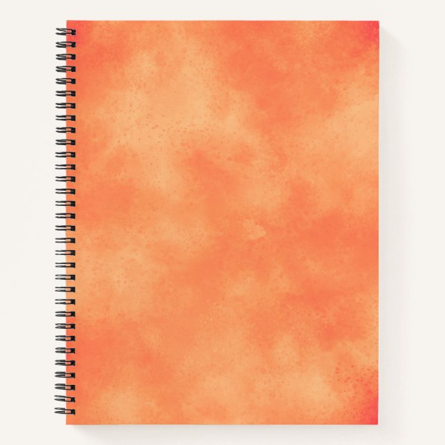 Cuaderno Naranja de patrones de efecto de nube de tormenta  (Anverso)
