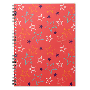 Cuaderno Naranja del patrón de estrellas