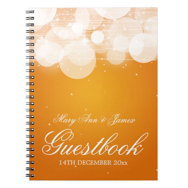 Cuaderno Naranja del resplandor y de la chispa del (Frente)