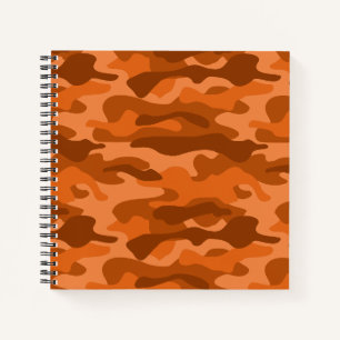 Cuaderno Naranja Español Camuflaje Monocolor