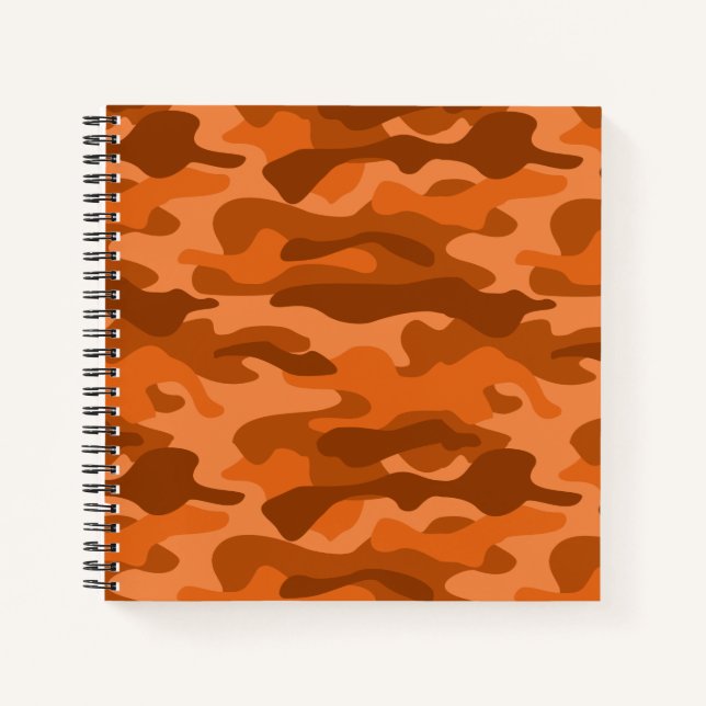 Cuaderno Naranja Español Camuflaje Monocolor (Anverso)