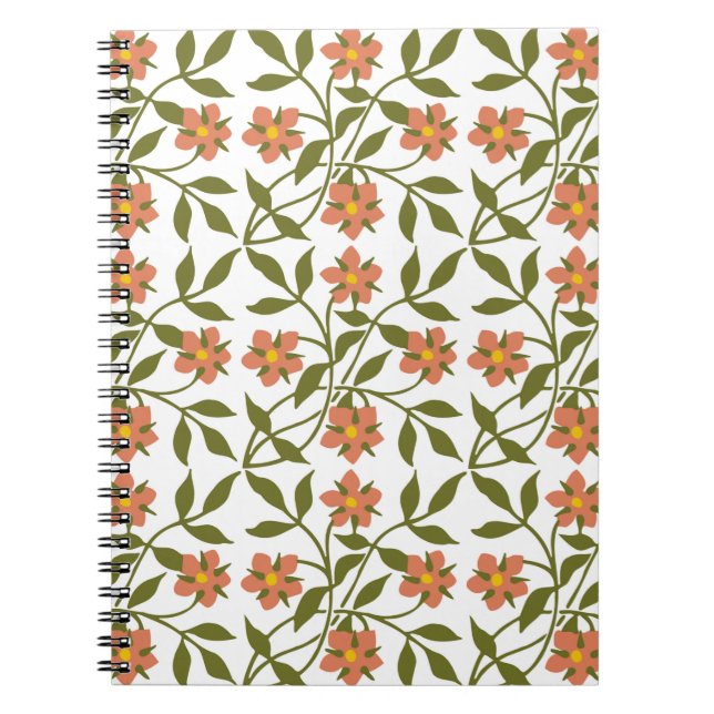 CUADERNO NARANJA FLOWERS (Frente)