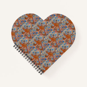 Cuaderno Naranja Gecko Heart Notebook