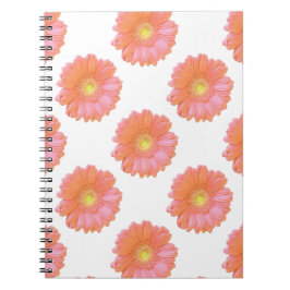 Cuaderno Naranja gerbera daisy