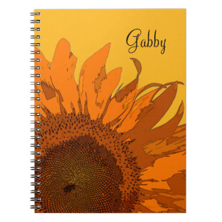 Cuaderno Naranja Girasol