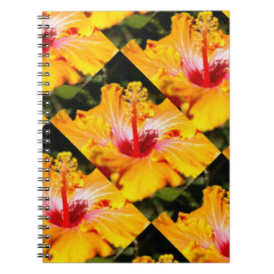 Cuaderno Naranja Hibiscus Flower Side View