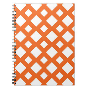 Cuaderno Naranja Lattice en blanco