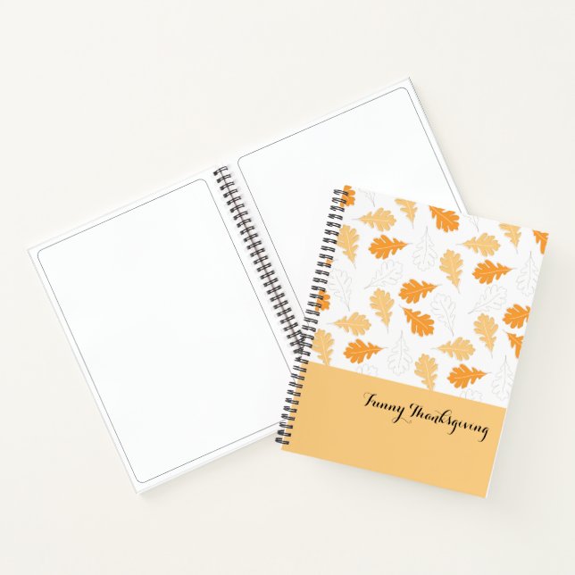 Cuaderno Naranja Leaves (Interior)