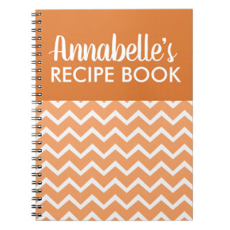 Cuaderno Naranja: libro de recetas de cocina familiar moder