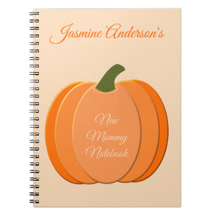 Cuaderno Naranja lindo Sexo Neutral Calabaza nueva Personal