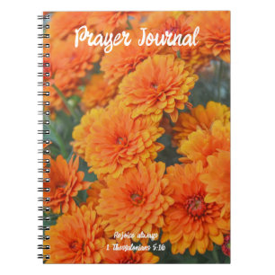 Cuaderno Naranja Mamá Flores Cae Biblia Verse Journal
