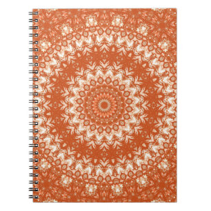 Cuaderno Naranja mandala.