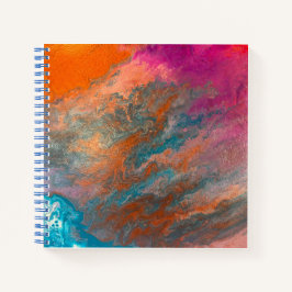 Cuaderno Naranja Marble