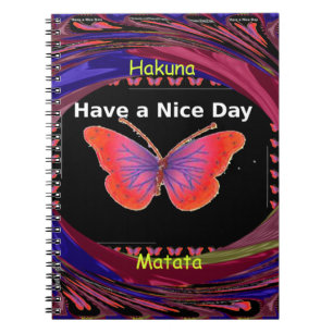 Cuaderno Naranja Mariposa púrpura hace buena impresión de a