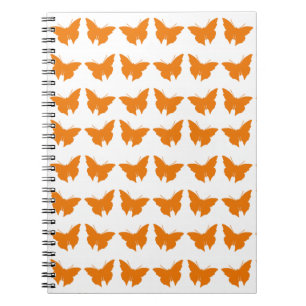 Cuaderno Naranja Negrita Butterflies